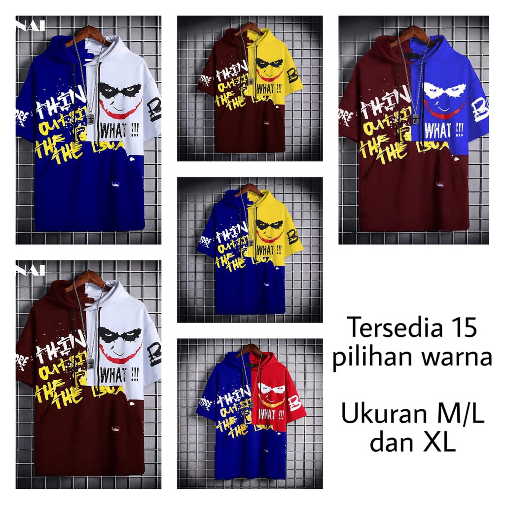 BISA COD / MUKZHOP - SWEATER HOODIE JOKER / sweaterkeren / hoodiekeren / modelterbaru / bajulebaran