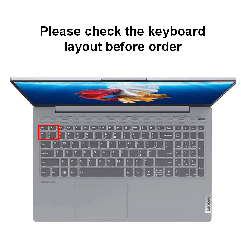 Lenovo Keyboard Cover Ideapad 5 Slim 5 Laptop 15'' 15.6 Inch Keyboard Protector 15iil05 15are05 15iil 15are05 Film Air15 2021 Soft Silicone