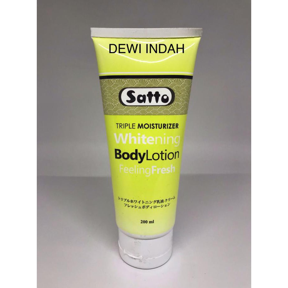 Satto triple moisturizerwhitening body lotion feeling fresh
