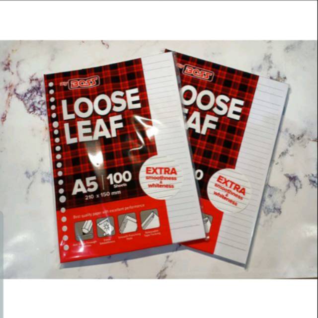 

Isi Binder Loose Leaf Kertas Garis Polos A5 20ring B5 20ring BIGBOSS