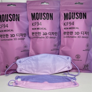 MASKER KF94 MOUSON ISI 10PC Masker KF 94 4ply Masker 4D EVO isi 10pcs-KF94 MSN LILAC