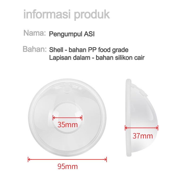 1PCS Wadah Penampung Asi Silikon/Wadah Penampung Asi Silikon/Breast Milk Collector/Penampung asi silicon  L236