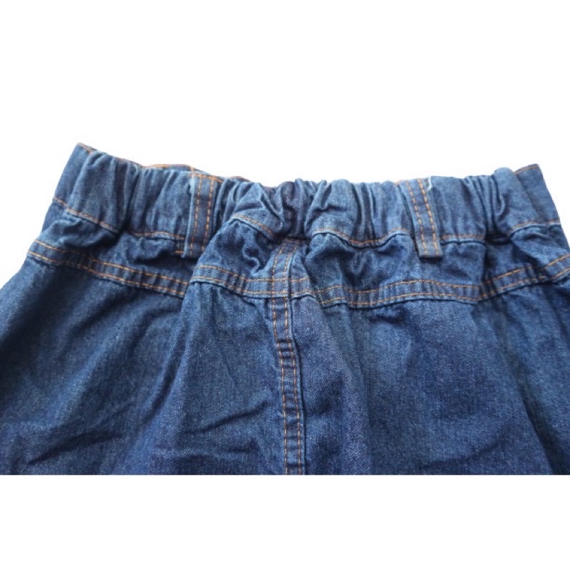 DK ROK JEANS KANCING + KARET / KULOT JEANS Anak Perempuan