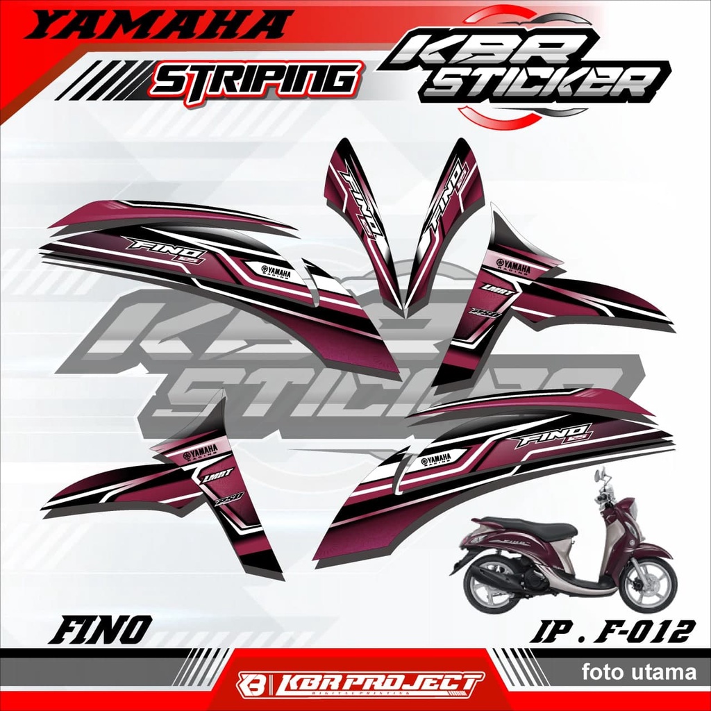 (COD) STICKER STRIPING FINO -  STICKER STRIPING MOTOR FINO.12