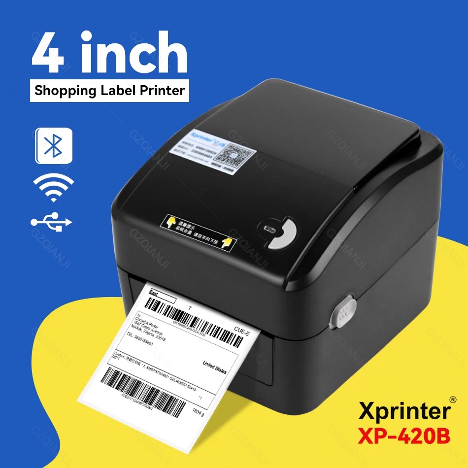 PRINTER BLUETOOTH XPRINTER THERMAL XP-420B PRINTER TERMAL XPRINTER XP-420B XP 420B LABEL BARCODE PRINTER RESI CETAK TANPA TINTA XP-420B PRINTER RESI