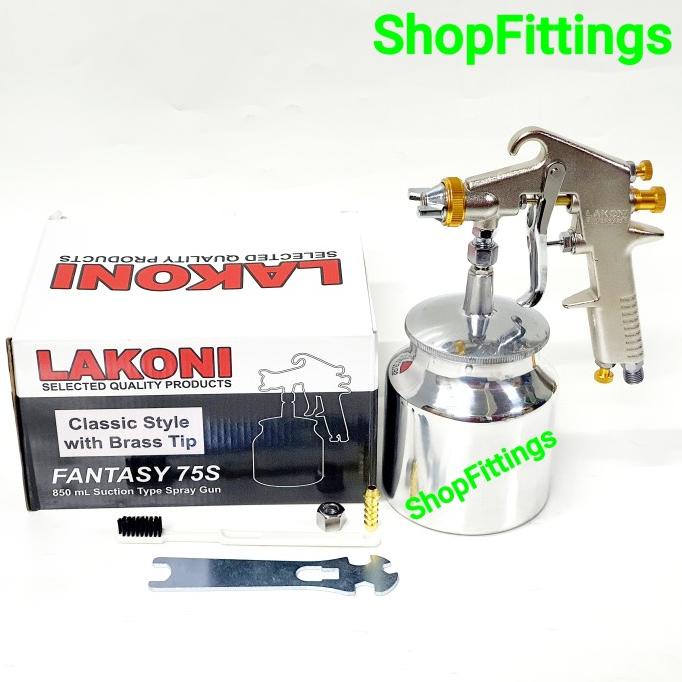 Paint Spray Gun Tabung Bawah Alat Semprot Cat Spet Tabung Bawah F 75S Termurah