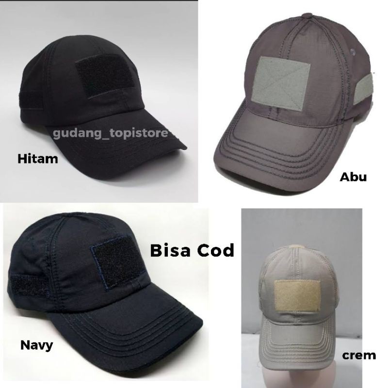 topi Tactical Velcro topi tni militer polos