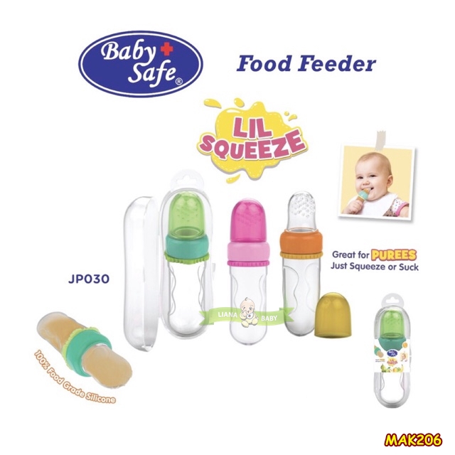 MAK206 FOOD FEEDER BABY SAFE FOOD FEEDER LIL SQUEEZE JP030