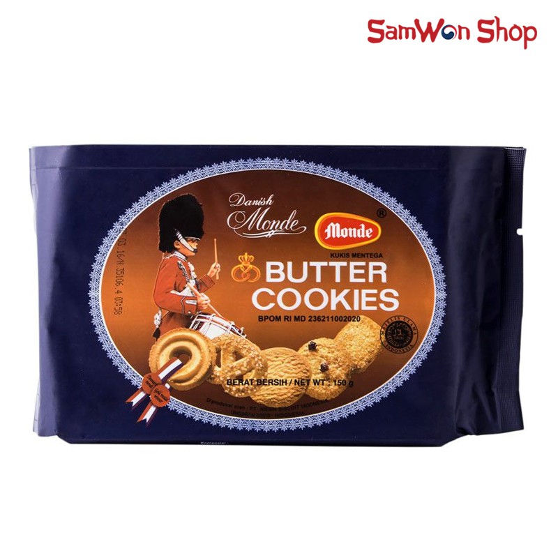 

MONDE BUTTER COOKIES 150 GRAM - SNACK BISKUIT KUKIS RENYAH