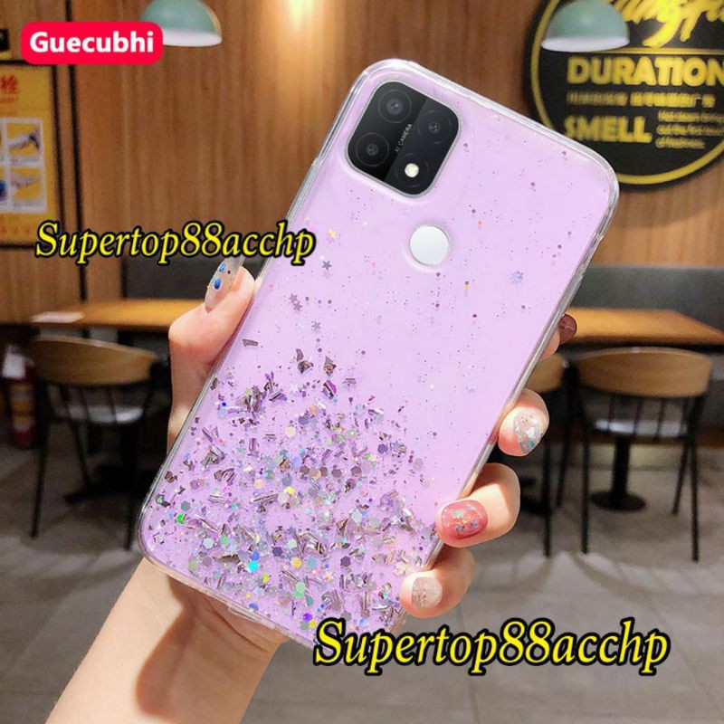 Oppo A15 A15S 2021 Casing Softcase Tpu Bahan Premium Glitter Glossy