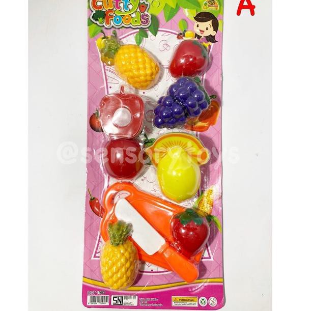 mainan buah magnet cutty foods 1set