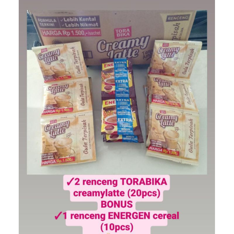 

TORABIKA CREAMY LATTE + ENERGEN