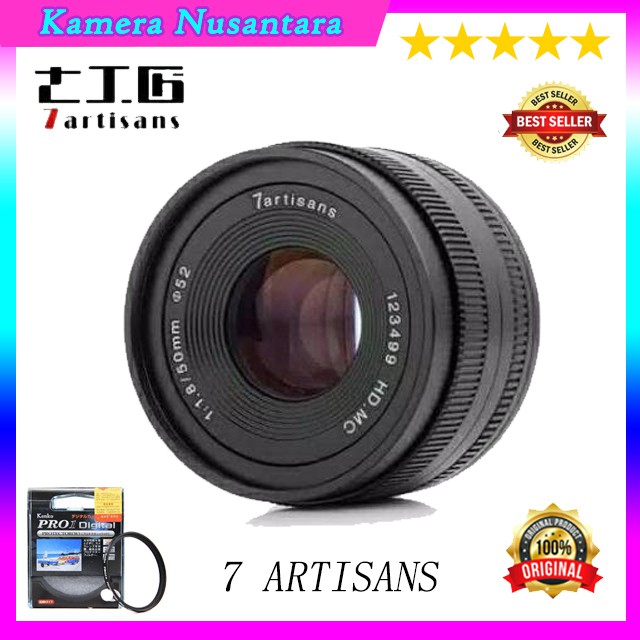 LENSA 7ARTISANS 50MM F1.8 / 7 ARTISANS FOR MIRRORLESS - ORIGINAL