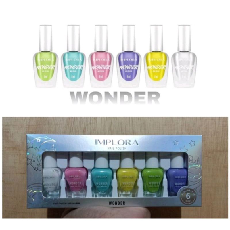 Per Pack Nail Polish Implora||Kutek Implora isi 6 pcs||Kutek Kuku