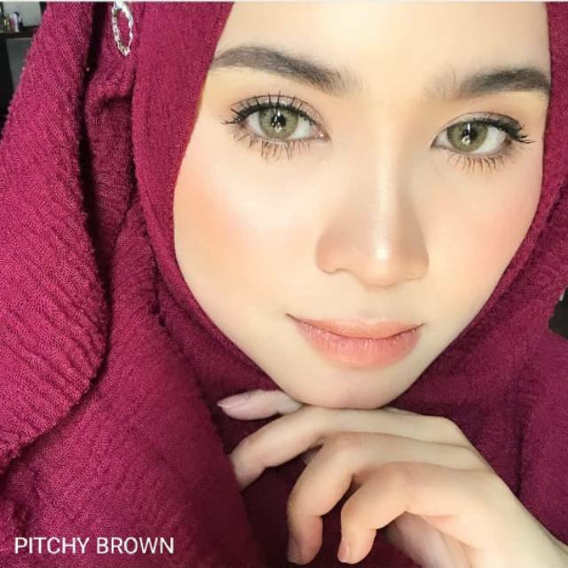 ORIGINAL Softlens Sweety Pitchy Warna Gray Grey Brown Blue pengantin mua Green Soflens softlens