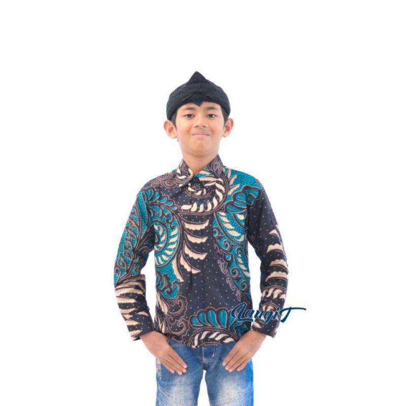 KEMEJA BATIK ANAK BAHAN SUPER HQ M L XL XXL