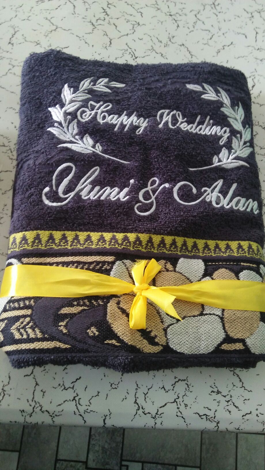 Handuk Bordir Satuan + Box