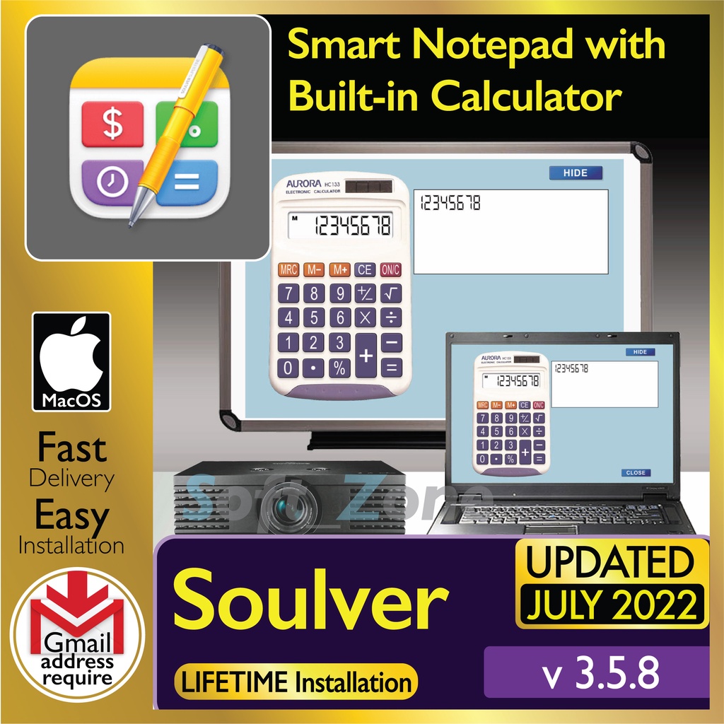 

Slvr 3.5.8 - Smrt Ntpd wth Blt-n Clcltr [mcOSX Mntry (Intl/M1) Spprt] - Dgtl Dwnld