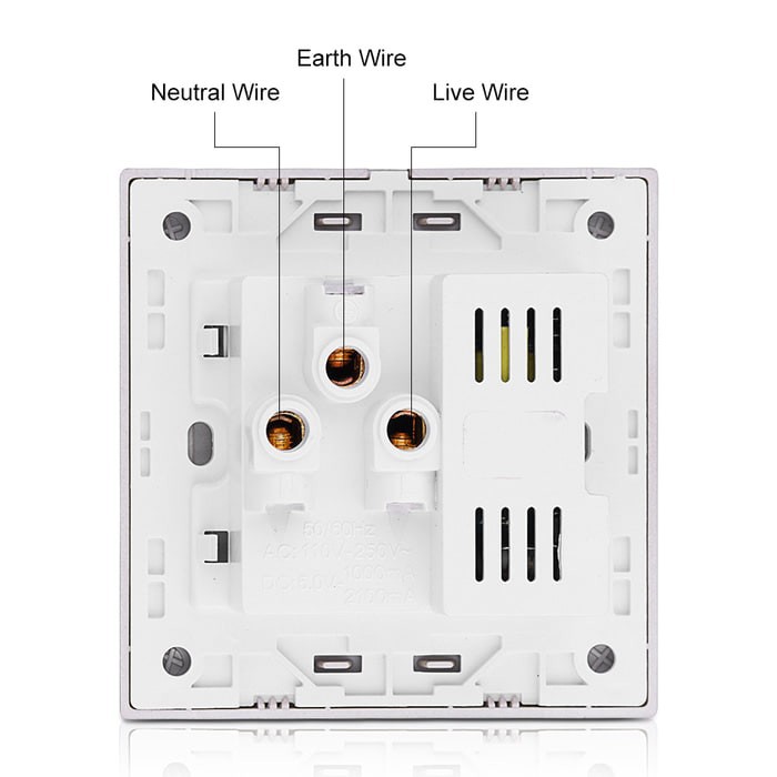 Dual USB Wall Socket Charger AC DC Power Adapter Plug soket tembok