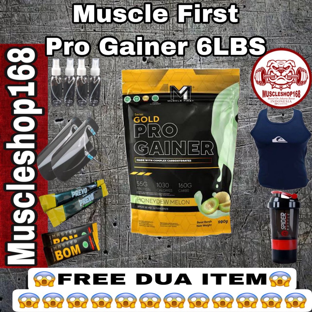 Muscle First M1 Pro Gold Gainer 6 lbs lb 6lbs 6lb Susu untuk Gym BPOM