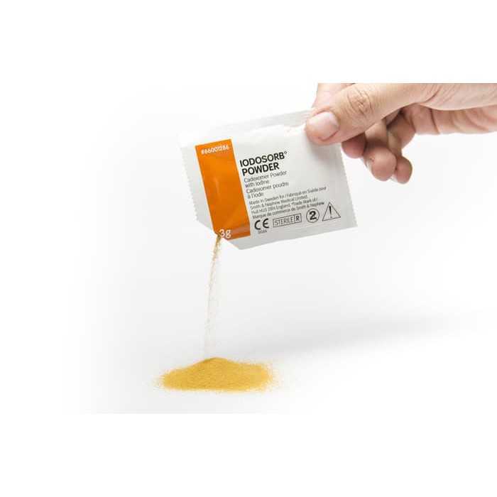 Iodosorb powder 3gr serbuk iodine membantu menyembuhkan luka