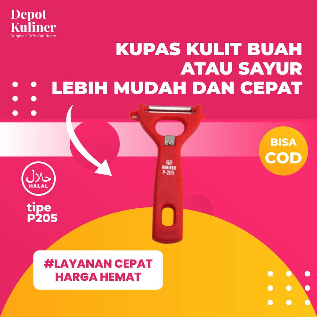 Alat Kupas Kulit Sayur / Alat Pengupas Kulit Buah/ Peeler Gunindo P205