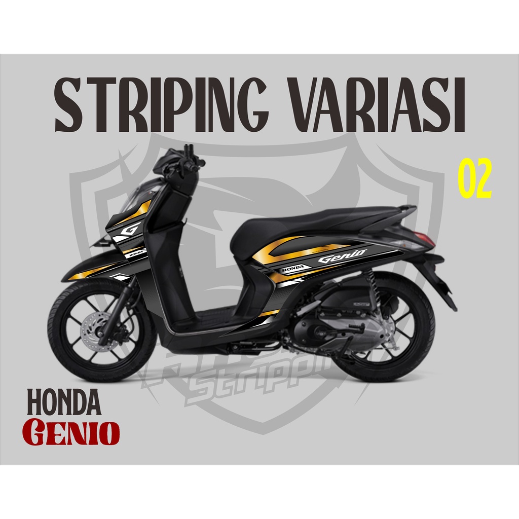Striping Variasi Custom - Stiker / Sticker motor - HONDA GENIO Kode 02