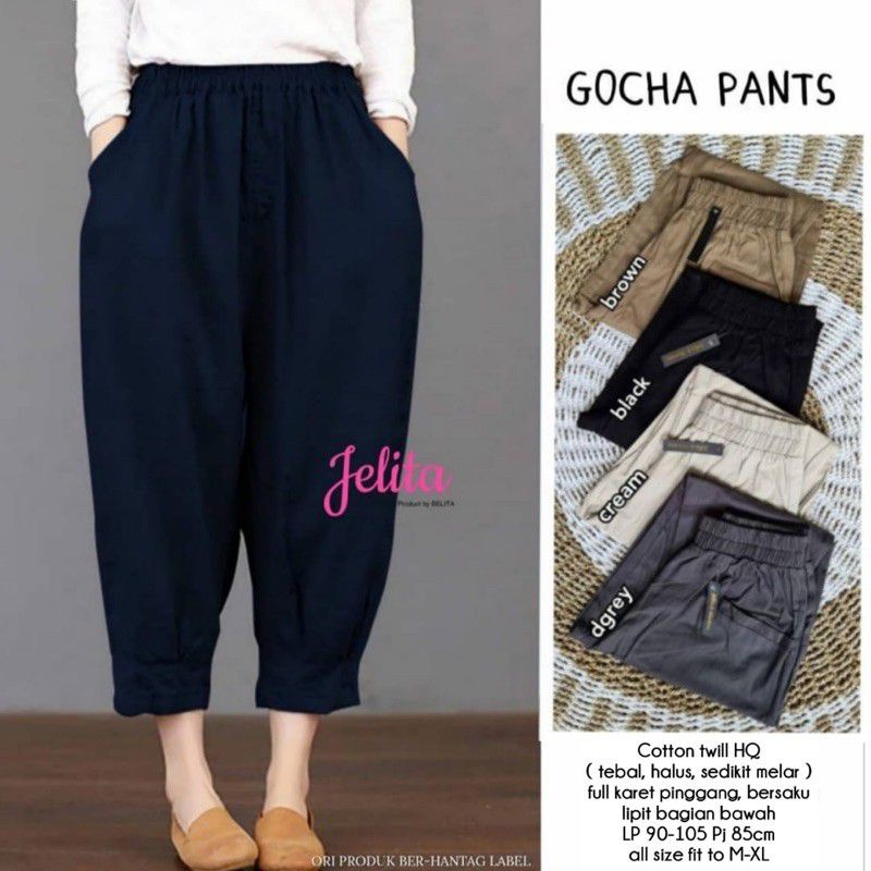 Gocha Pants Cotton Twill Premium / Celana Panjang Wanita