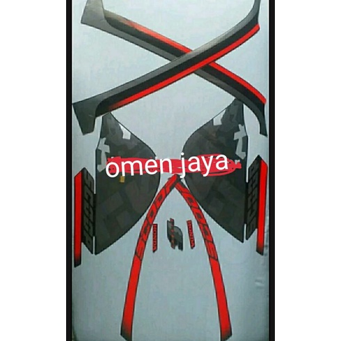 striping polet scoopy sporty 2020 hitam