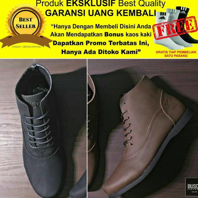 📣 SEPATU BOOTS PRIA KULIT ASLI PREMIUM ORIGINAL BUSCH BRODO #KREASILOKAL