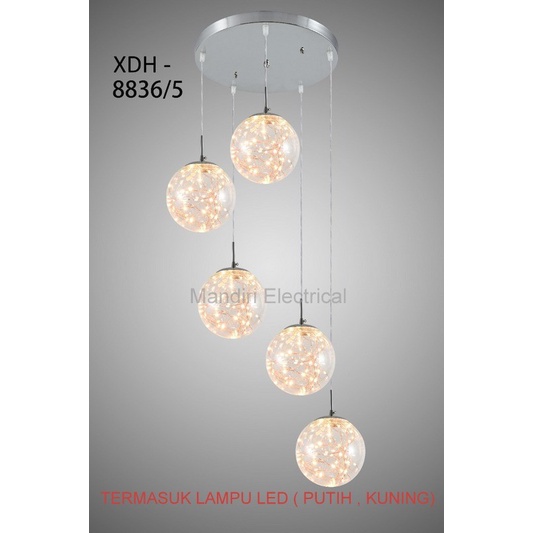 Lampu Hias Gantung Ruang Tamu Void Tangga 8836/3-7P