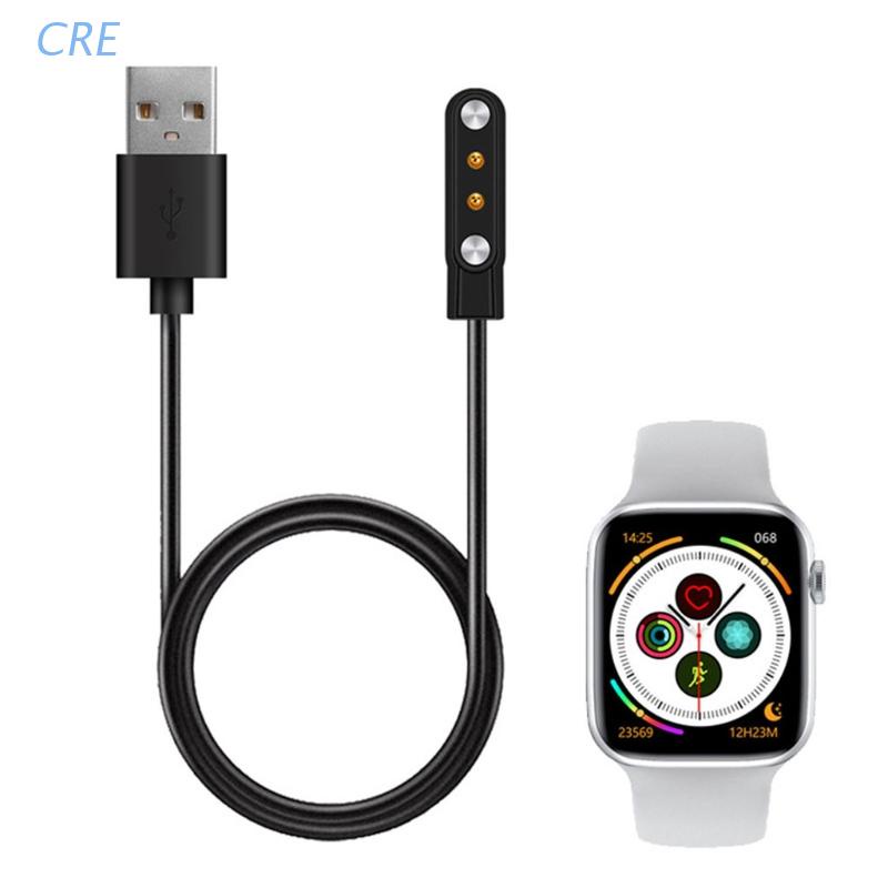 Cre Kabel Charger Usb Magnetik Panjang 100cm 3.3ft Untuk Smartwatch Iwo W26 / W26 +