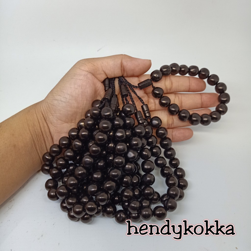 10 gelang kokka kaukah bulat kpl 10 mm hitam