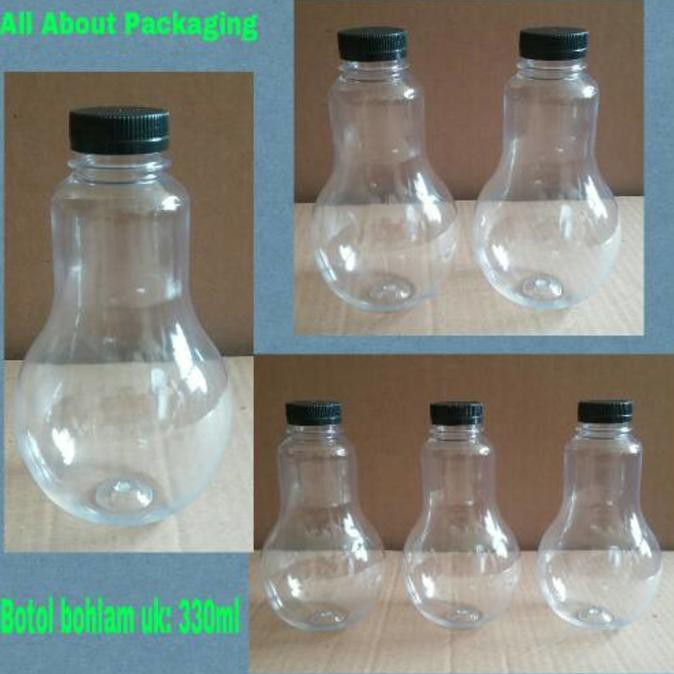 BOTOL BOHLAM PLASTIK / BOTOL MODEL BOHLAM LAMPU UNIK