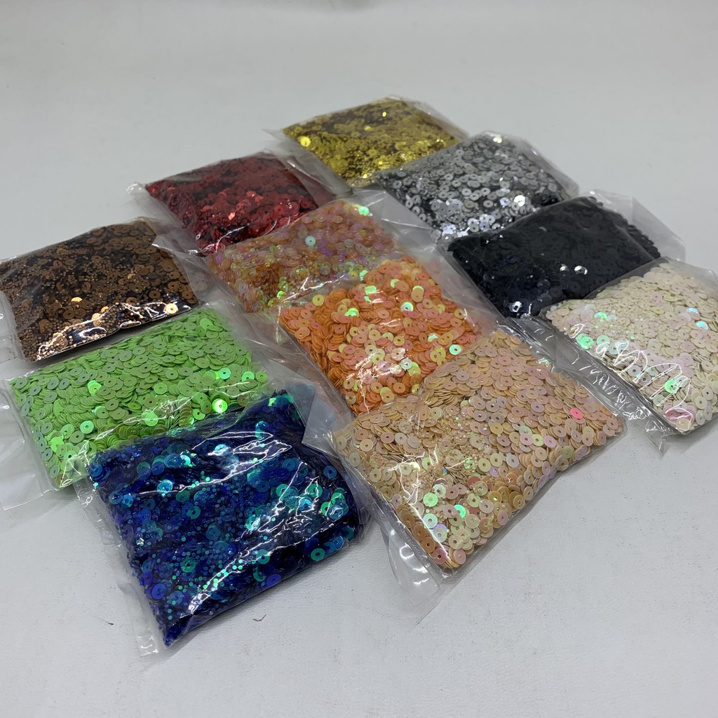 Monte Manik Mote Mute Beads Borci Payet Piring Datar/Flat Import 25 gram