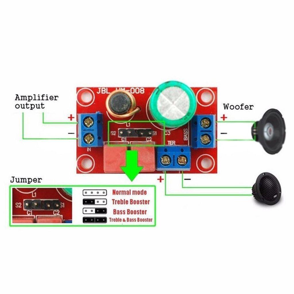 NICKOLAS1 Crossover Filter E6K1 Treble Bass HiFi Mudah Pasang Pembagi Frekuensi Audio