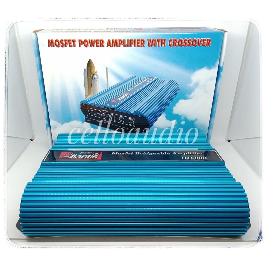 Power Amplifier Atlantis DC300 2 Channel DC 300 Audio Mobil
