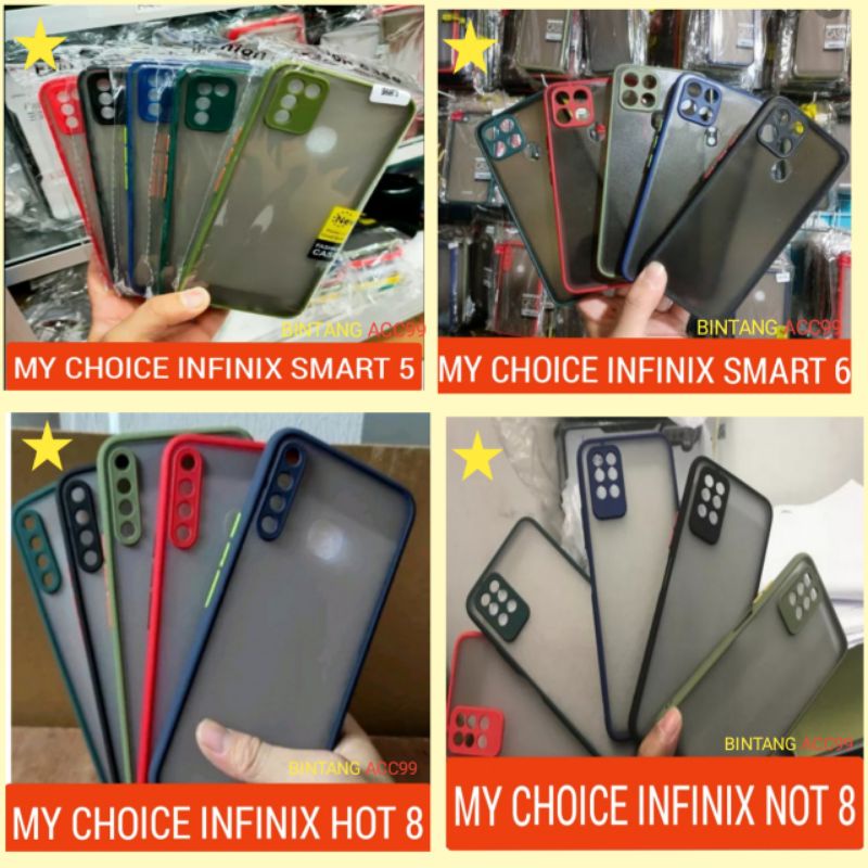 Case Slikon Hp Infinix smart 5 smart 6 /hot 8/not 8 my choice Aero casing handphone