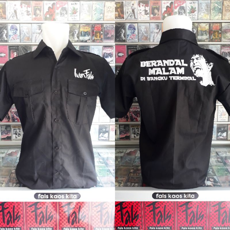 PDH Berandal Malam kemeja iwan fals baju iwan fals hem iwan fals Oi PDL iwan fals flanel iwan fals b