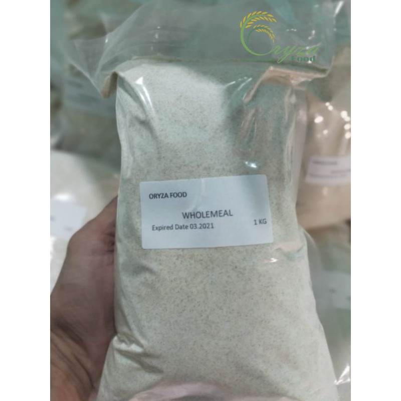

RK60 WHOLE MEAL FLOUR / TEPUNG WHOLE MEAL / TEPUNG GANDUM UTUH HALUS 1KG