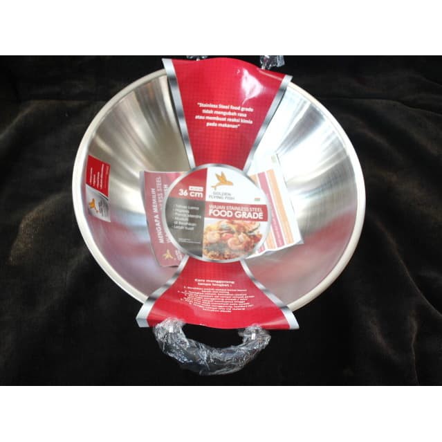 Wajan Stainless Steel Food Grade 36cm  Golden Flying Fish WJ0136 M1270