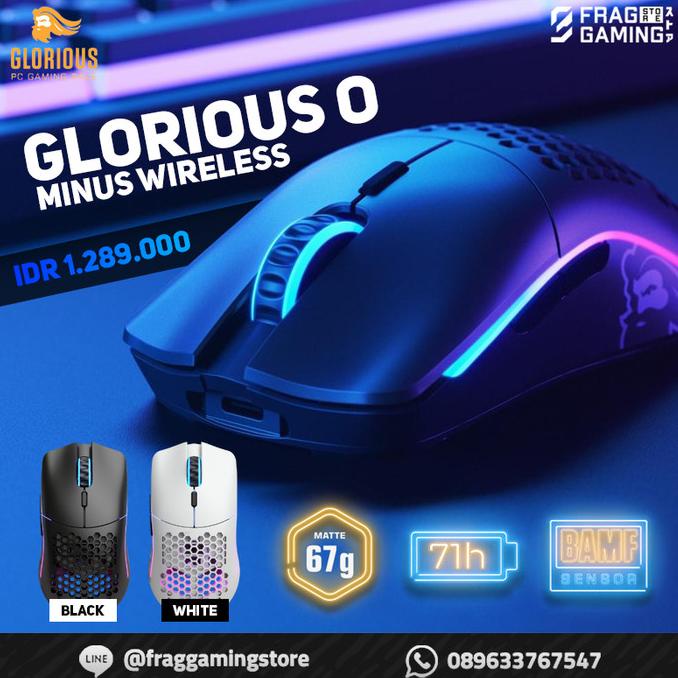 Glorious Model O - Minus O- Ambidextrous Wireless - Gaming Mouse 5Rwcrjxy6Y