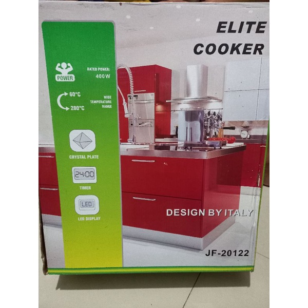 KOMPOR LISTRIK INDUKSI/KOMPOR LISTRIK ELITE COOKER DESIGNED BY ITALY JF-20122