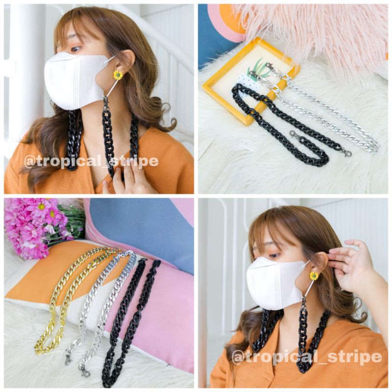 STRAP MASK RANTAI AKRILIK AYU TING TING / KALUNG MASKER AYU TINGTING