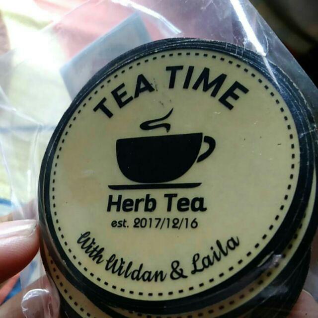 Stiker Transparan Diameter 5 Cm