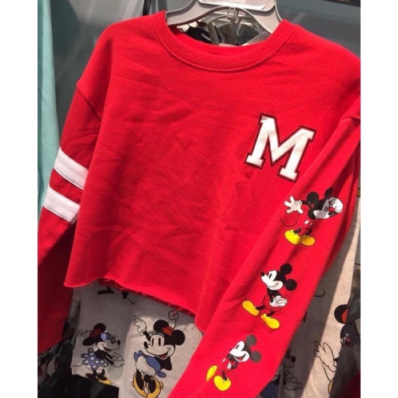 Mickey Mouse crop tee Original DISNEY STORE USA - baju sweater kaos sweatshirt sweater disneyland - 