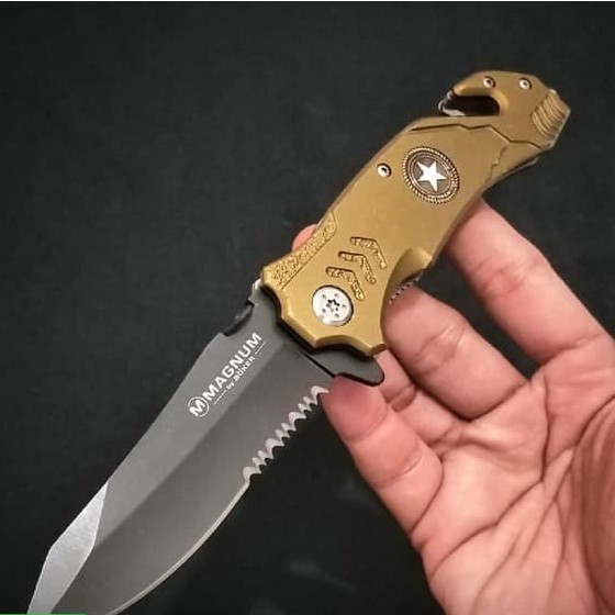 Pisau Lipat Otomatis Magnum Boker