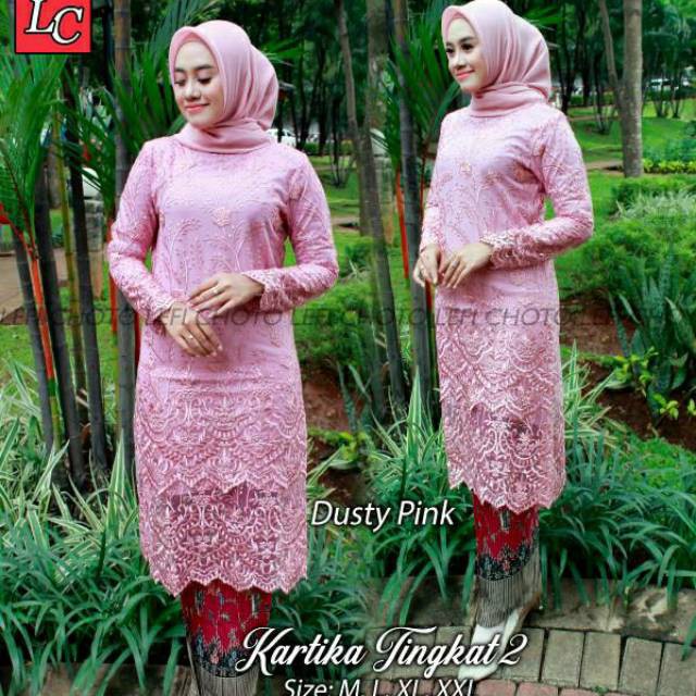 Stelan Tunik Tile Kartika Tingkat2 + Rok Original Butik,Realpic