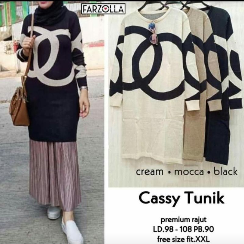cassy tunik rajut
