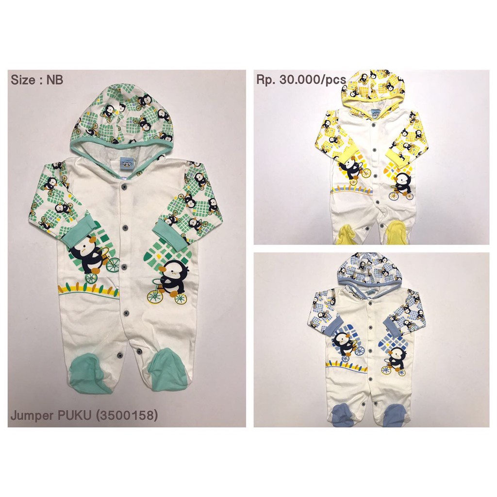JUMPER PANJANG BAYI TOPI + TUTUP KAKI